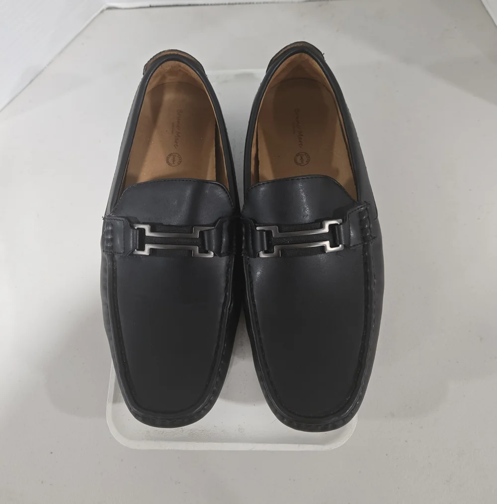 Black Horsebit Moccasin Driving Loafers Mens Size 14 Preppy Wedding Guest Office